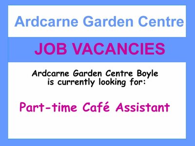 Job Vacancy: P/T Café Assistant