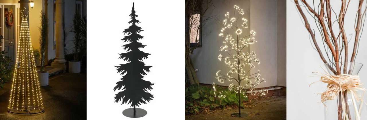 There are many contemporary alternatives from twinkle trees, to silhouettes and home-made displays