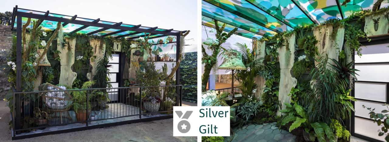 The Silver Gilt winning 'Plant Collector's Balcony Garden by Tom Bradford at Bloom 28/05/2026