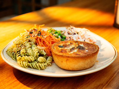 Goat's Cheese Tart with Salad