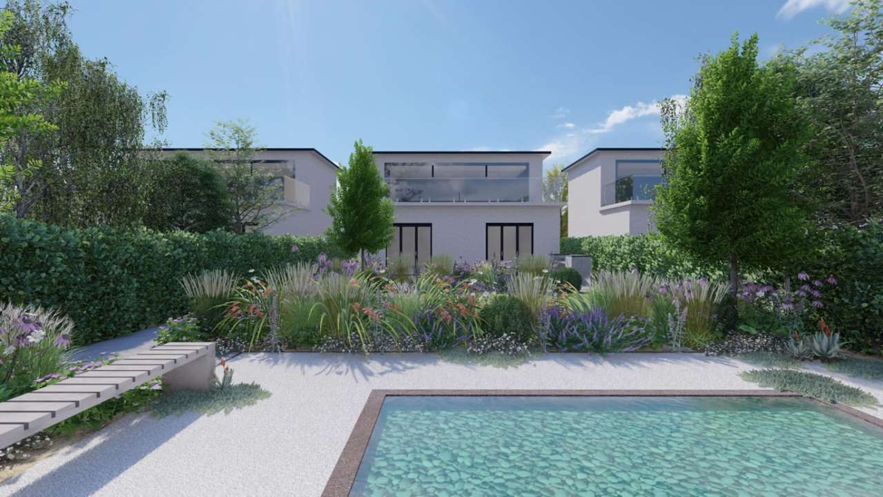 The Coastal Garden - View From Rear