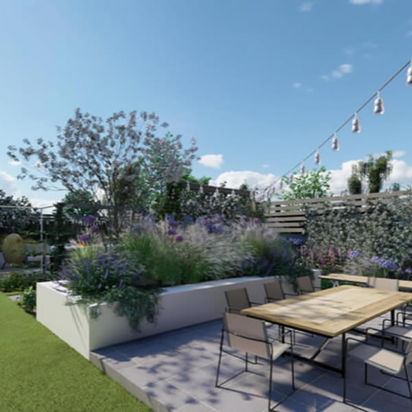 Shared Spaces Garden - View From House