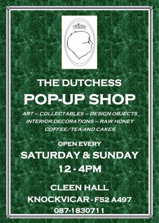 Cleen Hall Pop up Shop