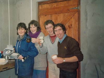 1986 - Adrienne, Mary Frances, Paul & John