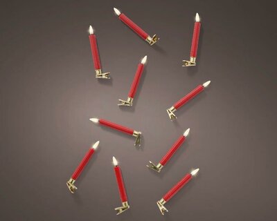 10 LED clip on candle lights with remote control - image 4