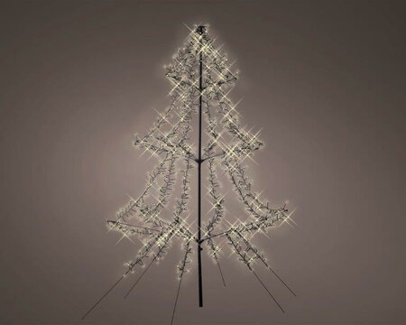 1200 LED tree metal (black; warm white)
