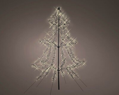 1200 LED tree metal (black; warm white)