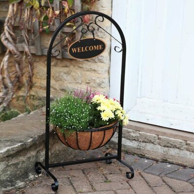 14" Saxon Welcome Planter