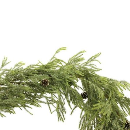 Snowy Norfolk Pine Cascading Garland -Image courtesy of Sage Décor