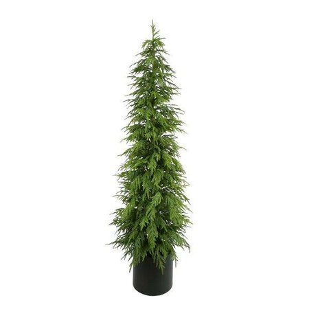7ft Balsam Fir Tree in Planter -Image courtesy of Sage Décor
