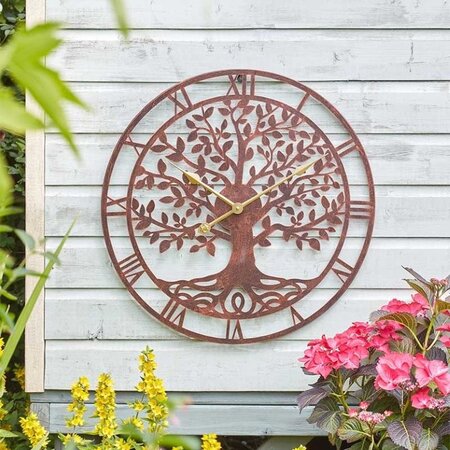 24" Tree of Life Wall Clock -Image courtesy of Smart Garden Products