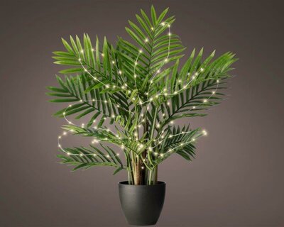 40 Micro LED star plant lights (silver; warm white)