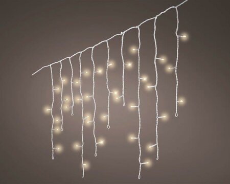 490 LED icicle lights (white; warm white)