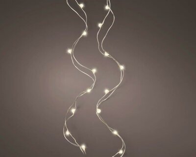 60 Micro LED string-lights (silver; warm white)