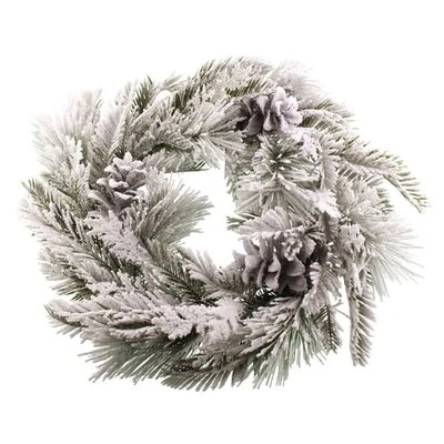 Snowy Pine Wreath (60cm)