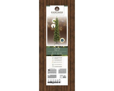 7ft pretolit slim fir tree boxed - Image courtesy of Kaemingk