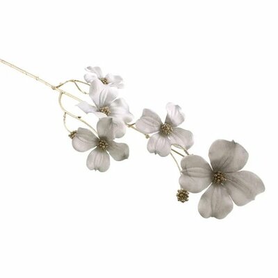 Lustre Dogwood Spray Champagne Stem (84cm)