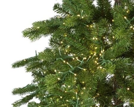 9ft Galloway fir pre-lit (needle close-up) - Image courtesy of Kaemingk