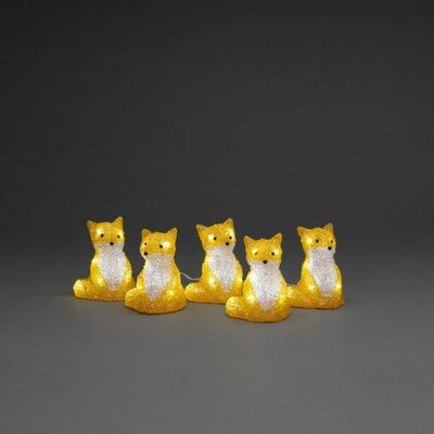 Acrylic Foxes 5 Piece Set LED - image 3