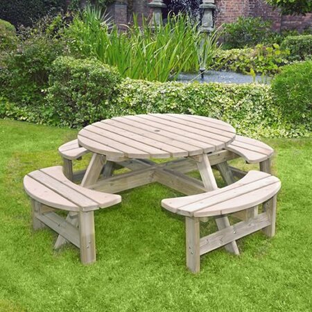 Appleton Round Picnic Bench - image 1