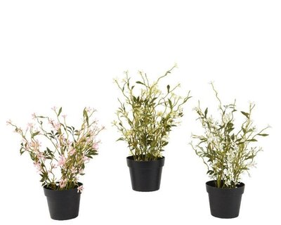 Artificial mini blossoms in pot - image 1