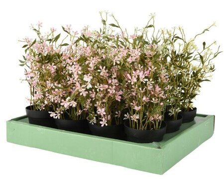 Artificial mini blossoms in pot - image 2