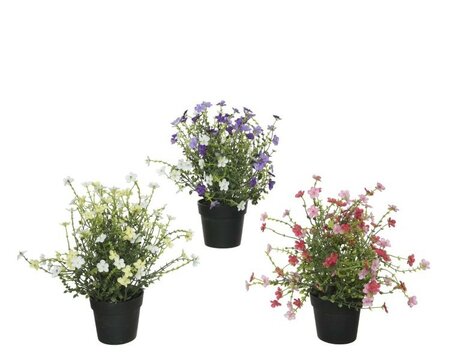 Artificial small flower in pot -Image courtesy of Kaemingk