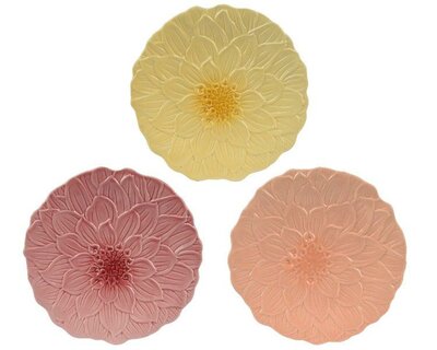 Assorted dolomite flower Breakfast plates - image 1