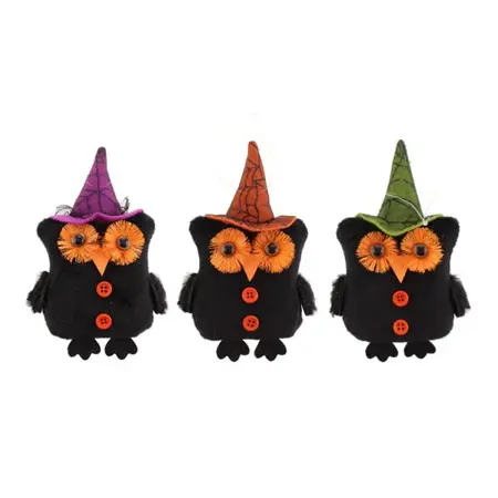 Assorted Halloween Owl  Decorations