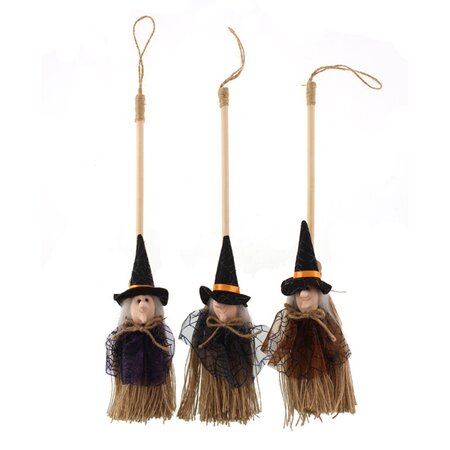 Witch and broom hanger - Image courtesy of Sage Decor