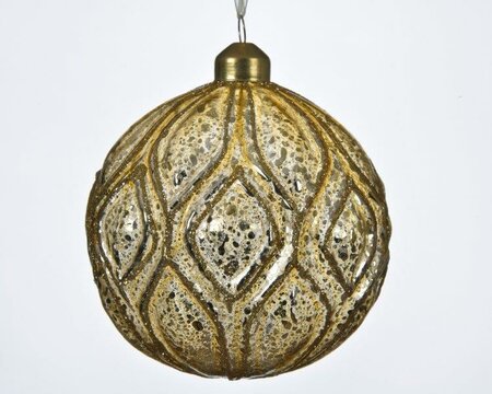 Bauble glass antique relief (assorted) - image 2