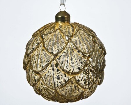 Bauble glass antique relief (assorted) - image 3
