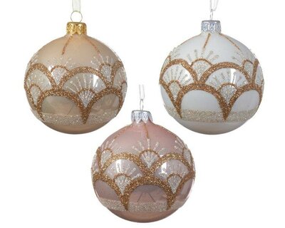 Bauble Glass Bows With Lines