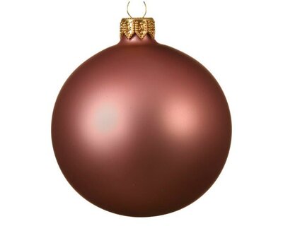 Bauble glass matt velvet pink (pink)