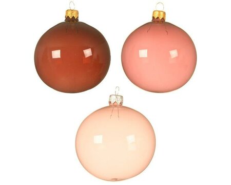 Bauble glass unsilvered enamel (assorted)