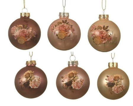 Baubles glass enamel (pink)