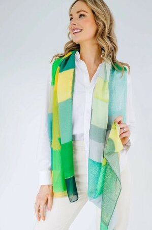 Rita Oates Scarf – Beyond Grey to Green -Image courtesy of Rita Oates