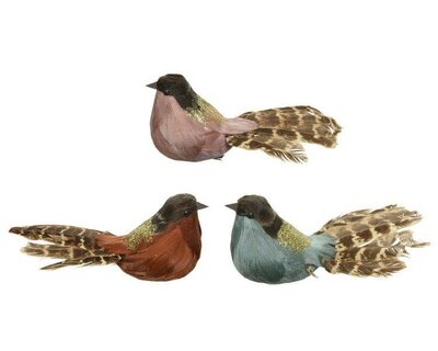 Bird foam with glitter (assorted)