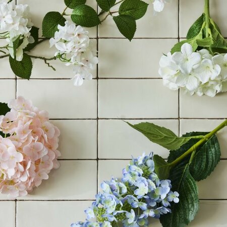 Blue Hydrangea spray on stem -Image courtesy of Kaemingk