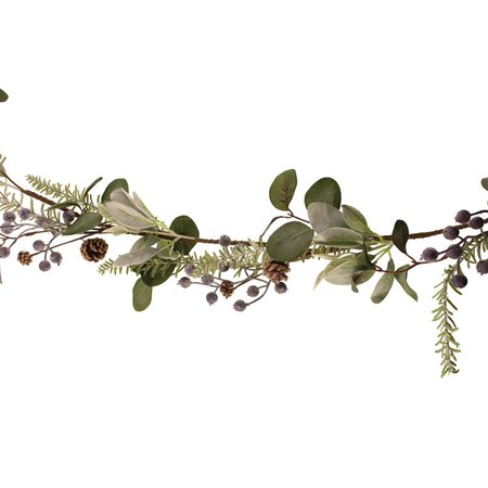Blueberry Garland with Pinecones - Image courtesy of Sage Decor