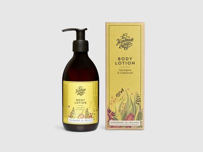 Body Lotion - Lemongrass & Cedarwood  -Image courtesy of the Handmade Soap co.