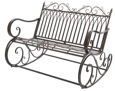 Bordeaux Rocking Bench Iron