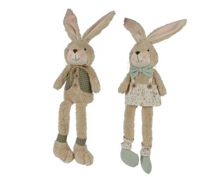 Bunny rabbits with dangling legs