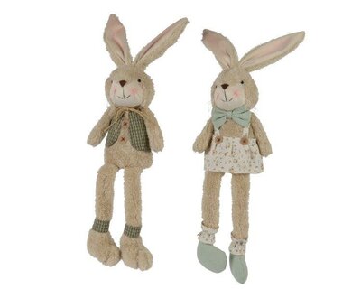 Bunny rabbits with dangling legs