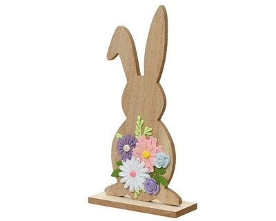Bunny With Flowers MDF