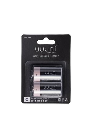 C Battery, 1,5V, 6700 mAh, 2-pack -Image courtesy of Piffany