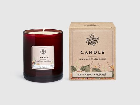 Candle - Grapefruit & May Chang -Image courtesy of the Handmade Soap co.