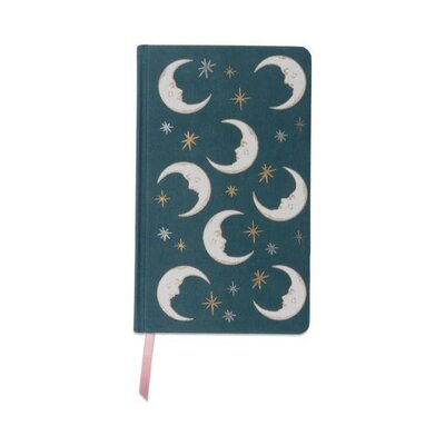 Celestial Bookcloth Journal - Teal Moon -Image courtesy of DesignWorks Ink.