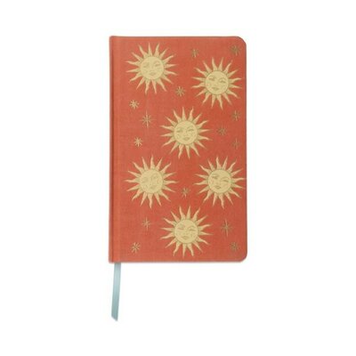 Celestial Bookcloth Journal - Terracotta Sun -Image courtesy of DesignWorks Ink.