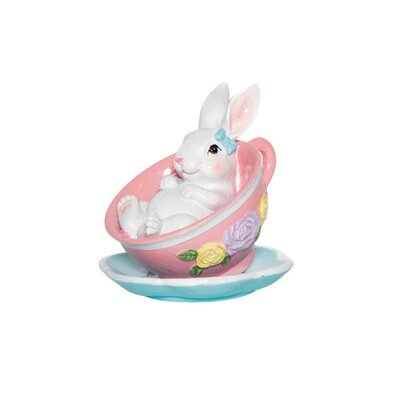 Ceramic Rabbit Sitting in Teacup -Image courtesy of Elmes